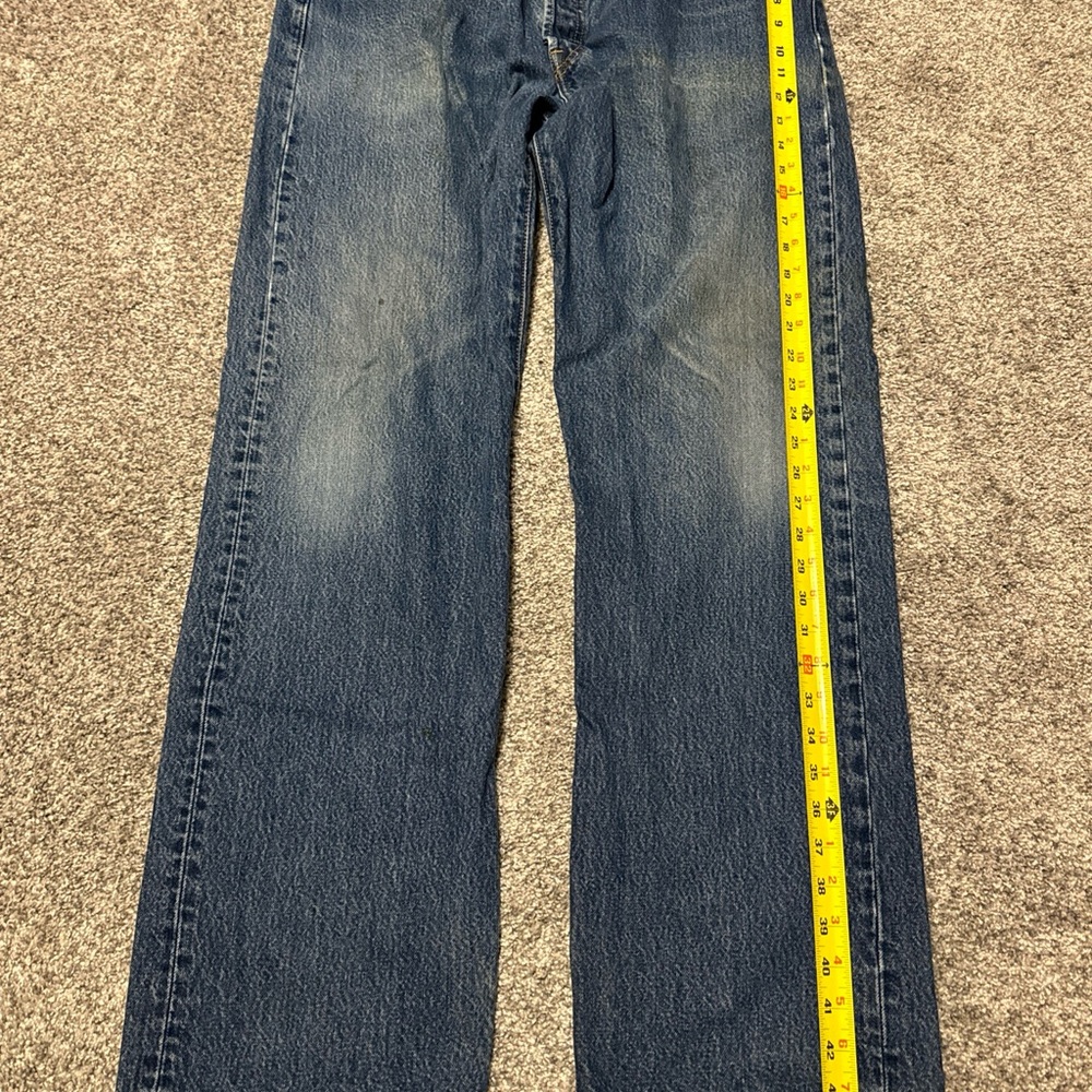 VTG Levis 501 Jeans Mens‎ 40x34 Blue Straight Button Fly Medium Wash Y2K Denim * - Picture 9 of 12